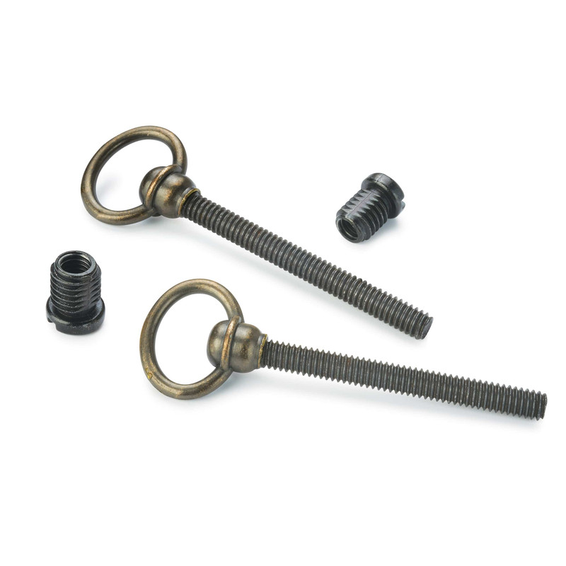Mirror Screws - Antique Brass Finish - Pair